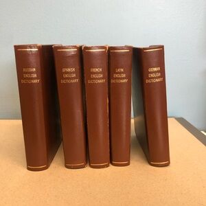 Leather bound translation books